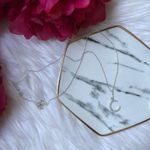 Silver Initial Necklace Photo 0