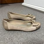 Anne Klein  Sport Metallic Gold Flats with Bows Photo 4