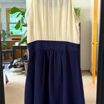 Emmelee  Navy & Ivory Sleeveless Dress Photo 3