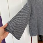 Missguided Grey Crew Neck wide Sleeve Sweater Size 2/4 Photo 2