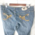 Rocawear  18 37x21 Gold Blink Pocket Crop Jeans Plus Photo 4