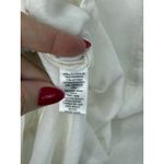 Lou & grey  Ivory Linen Blend Side Tie Button Down Shirt Small Vacation Resort Photo 9