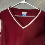 Sexilia Medium Varsity Stripe Long Sleeve V Photo 2