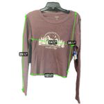 Altar'd State Burgundy Long Sleeve Tee with Mountain Graphic size XL Photo 5
