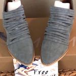 Mi.iM ‘The Free Soul’ Shredded Ankle Booties Boots Blue Size 8.5 Photo 0