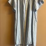 a.n.a  Light Blue Ruffled Top Photo 5