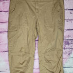 The North Face  WOMENS TAN CARGO CROPPED CAPRI DRAWSTRING ANKLE PANTS 6 NWT Photo 0