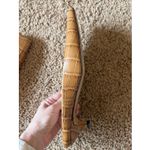 Toteme Croc Embossed Leather Square Toe Mules Kitten Pumps Womens Italy 39 US 9 Brown Photo 8