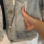 Wall Flower Denim Paisley Sleeve Hooded Jacket Photo 5