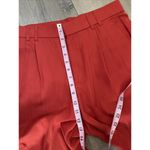 ZARA  ZW COLLECTION red wide leg masculine suit trousers georgette size M Photo 5