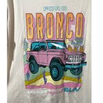 Graphic Tee with Ford Bronco Print Pastel Colors Size XXL Pink Photo 2