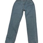 SheIn  Distressed High Rise Mom Jeans Blue Large Photo 1