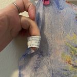 metropolitan museum art scarf Silk Claude Monet Palm Trees Bordighera Art Wear Blue Photo 5