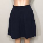 Three Dots  double gauge navy short skirt. NWOT Photo 3
