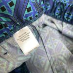 St John Size Medium Ankle Pants Blue Silk Blend Pull On Pockets Twill Stretch Photo 9