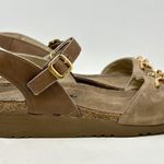 Naot Aubrey Wedge Sandal Suede Nubuck Brown Size 42 Photo 4