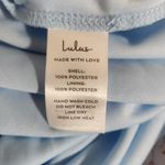 Lulus  Blue Floral One-Shoulder Maxi Dress NWT Size Medium Wedding Guest Dress Photo 9