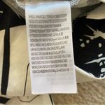 Farm Rio  Monstera Print Linen One Shoulder Cut Out Jumpsuit Black White large Photo 9