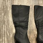 Journee Collection Black Wedge Knee-High Boots Size 8 WC Photo 10