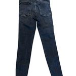 We The Free high waisted cropped skinny jeans stretch raw hem black size 28 Photo 7