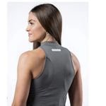 Alphalete Women's Premium Mockneck Tank - Stone Grey , Size Large Photo 1