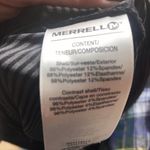 Merrell  Deveau Gray Black Ruched Long Racerback Tank Top Women’s Size XS Photo 7