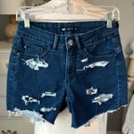 Lee  Easy Fit Jean Shorts Distressed Denim Cutoffs Womens 6P Photo 2