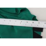 Trina Turk Silk Shirt Womens Colorblock Button Down Collar Shirt Green Size M Photo 8