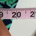 Donna Morgan  Mini Shift Dress 12 Green Geometric Boat Neck Short Sleeve Stretch Photo 5