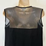 Helmut Lang  Mesh Layered Tank Top XS V Neck Black Edgy Minimal Party Whimsigoth Photo 5