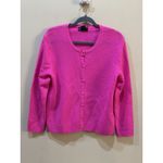 C By Bloomingdale's Cashmere V Neck Cardigan Women's Size Large Ultra Pink Photo 1