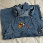 Disney π Vintage Winnie The Pooh & Eeyore Embroidered Overalls Photo 0
