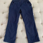 LL Bean Navy Blue Classic Fit Pants 10P Petite Photo 0