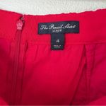 J.Crew The Pencil Skirt Size 4 Red Eyelet 100% Cotton Cotton Lined Embroidered Photo 5
