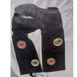 Women's Vintage Escada Black Suede Boots Size 36 Photo 4