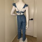 DO+BE  Blue Polka Dot Jumpsuit Size Small.  #174 Photo 3