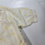 Tularosa Whitaker Button Front Dress in Faded Yellow Floral Photo 4