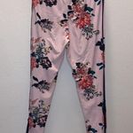 Rue 21 pink floral comfy side striped casual leggings Photo 3