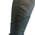 Diane Von Furstenberg  DVF Black Grace Boots Leather High Heel Silver Size 9.5 Photo 9