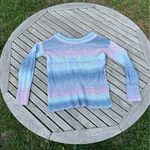 a.n.a Sweater Blue Pink Cotton Candy Ombre Striped Knit size‎ small a new approach  Photo 5