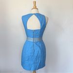 Lilly Pulitzer  “Kirkland” Vibrant Blue & Gold Sleeveless Cut Out Mini Dress Photo 4