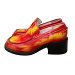 Steve Madden RARE Vintage Y2K  Heat Map Chunky Platform Leather Loafers Size 8 Photo 4