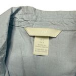 H&M  Cotton light weight light blue button down shirt women’s large Photo 4