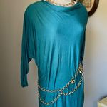Vintage 1980s teal tunic Photo 1