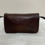 Vera Pelle  Dark Brown Genuine Leather Flap Crossbody Bag Photo 8