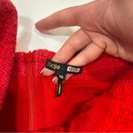 Maje  Red Tweed Mini Dress Size 40 Photo 4