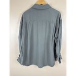 ZARA  XS Women’s Oversized Green Button-Down Shirt Long Sleeve Photo 4