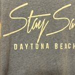 Exist  Heather Blue V-Neck Tee with Stripes Photo 2