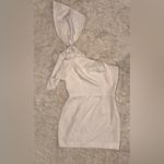 Dress the Population NWOT  Tiffany One-Shoulder Midi Dress white L Photo 2