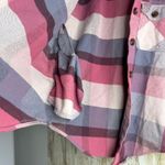 Maurice's Plaid Button Up Flannel Shirt POCKETS Jacket Pink Purple Size M Photo 5